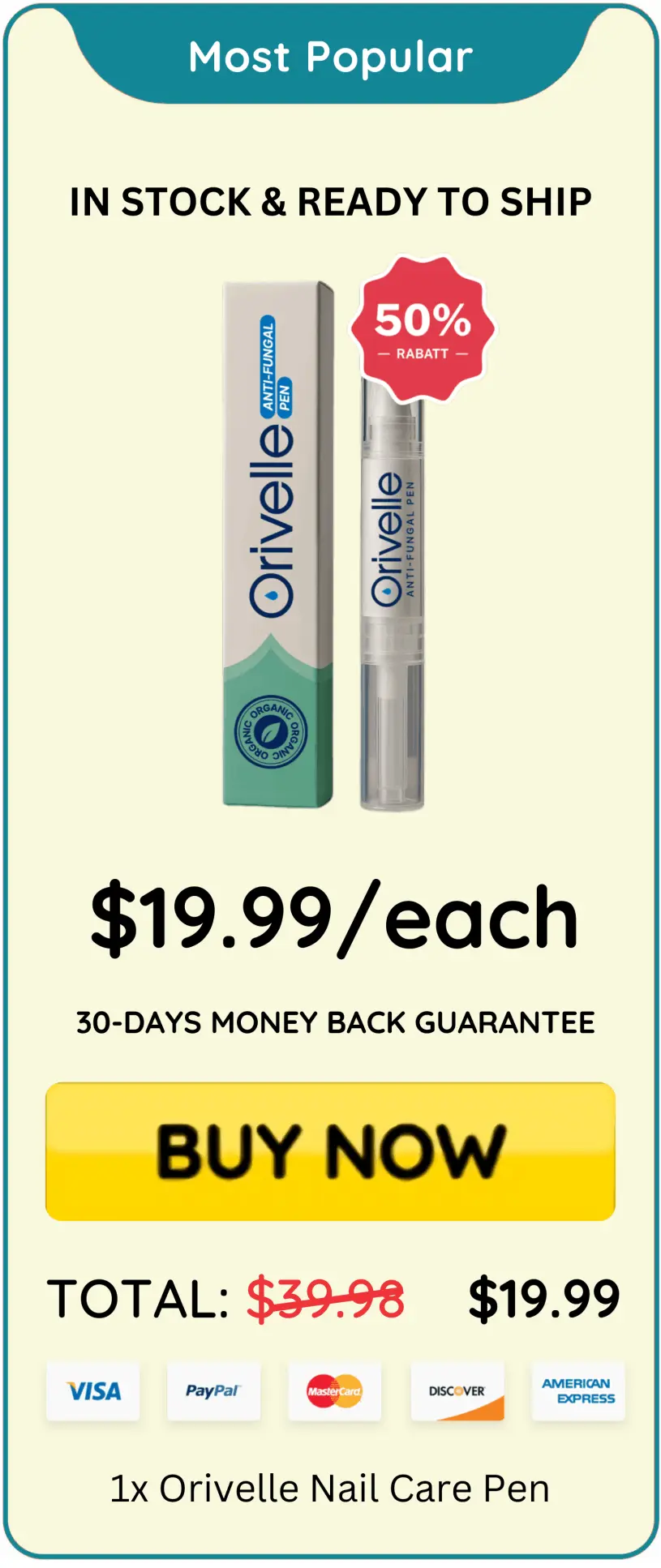 Orvalle Nail Fungus Pen price – Orvalle