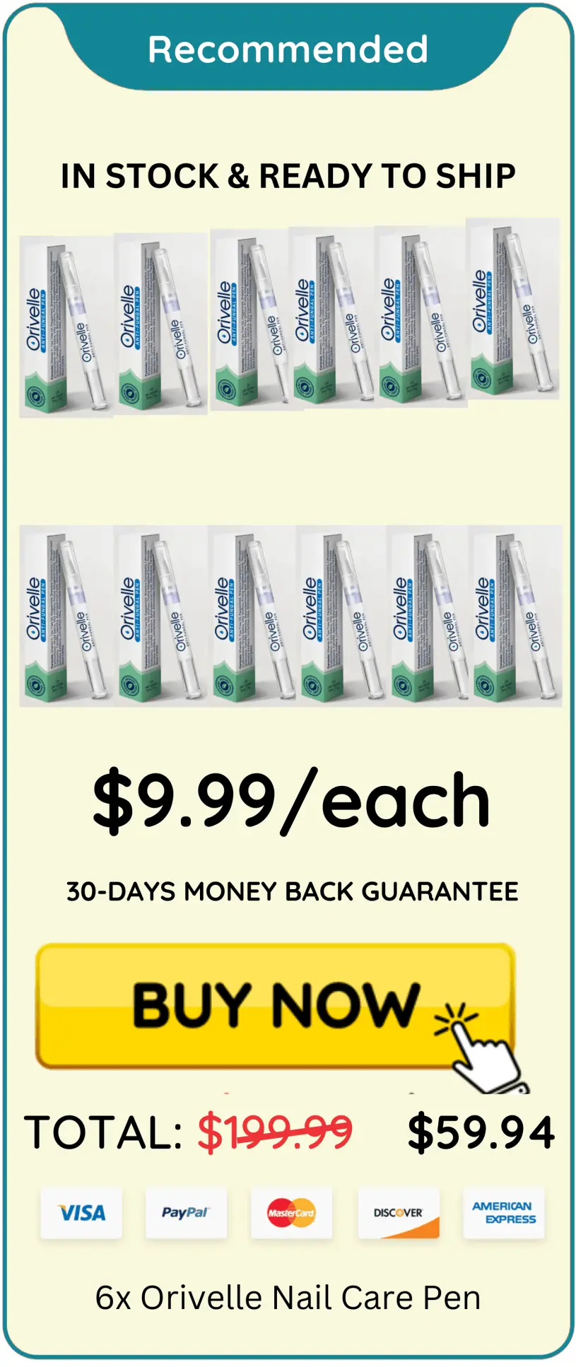 Orvalle Nail Fungus Pen offer package price – Orvalle